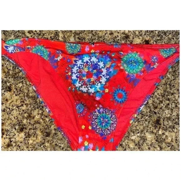 Desigual Bikini Bottom Odessa Ukraine Red Size XL - Picture 8 of 8